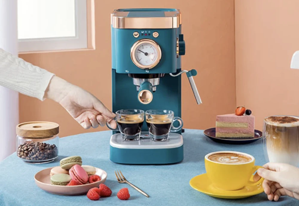 espresso machine and milk frother